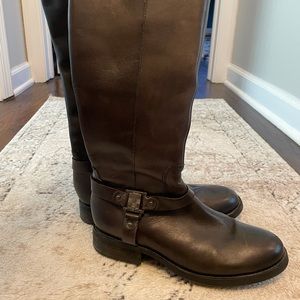 Vince Camuto mocha leather boots